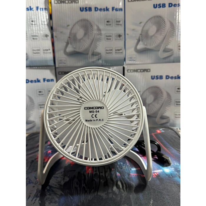 CONCORD MS-54 USB Fan Beyaz
