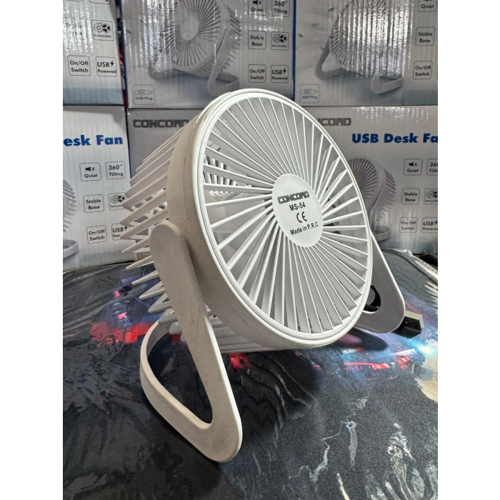 CONCORD MS-54 USB Fan Beyaz