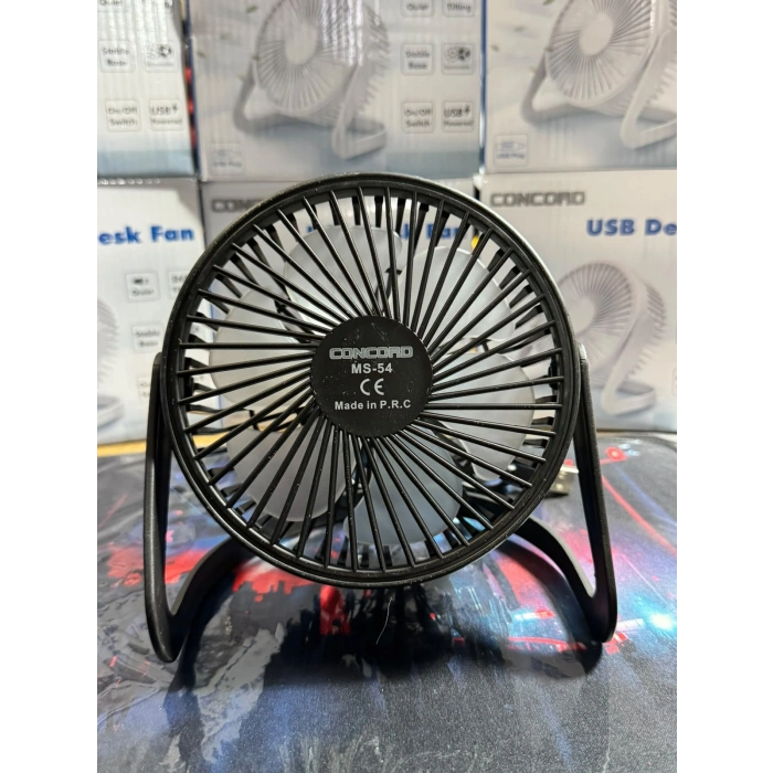 CONCORD MS-54 USB Fan Siyah