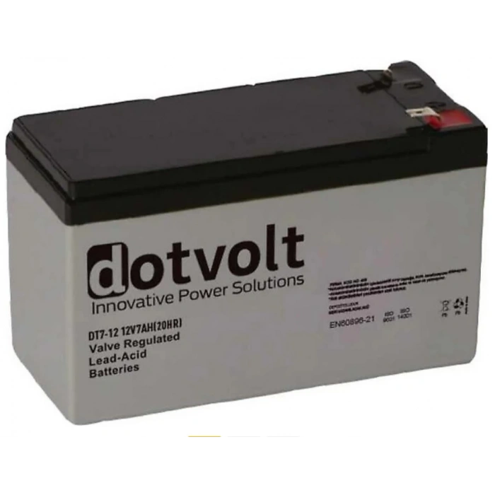 DOTVOLT SC 7 KURU TİP AKÜ 12V-7AH ( Alarm Aküsü )