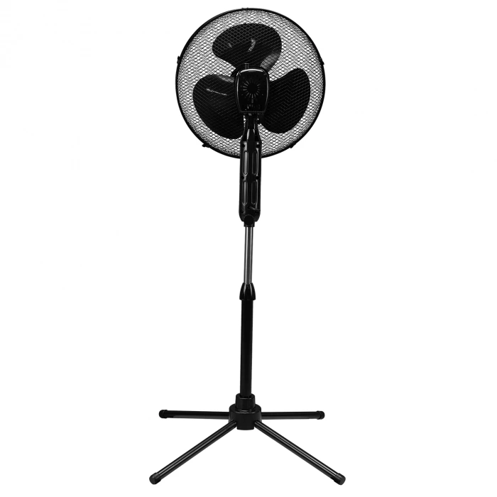 Everest FAN10 EcoWind Siyah 16 Maks 45W 3 Kademe 1100RPM Metal Yıldız Ayak 3 Bıçaklı Vantilatör/ Pervanesi