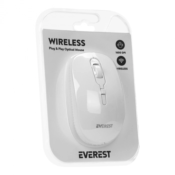 Everest SMW-89 Usb Beyaz 2.4Ghz Kablosuz Mouse