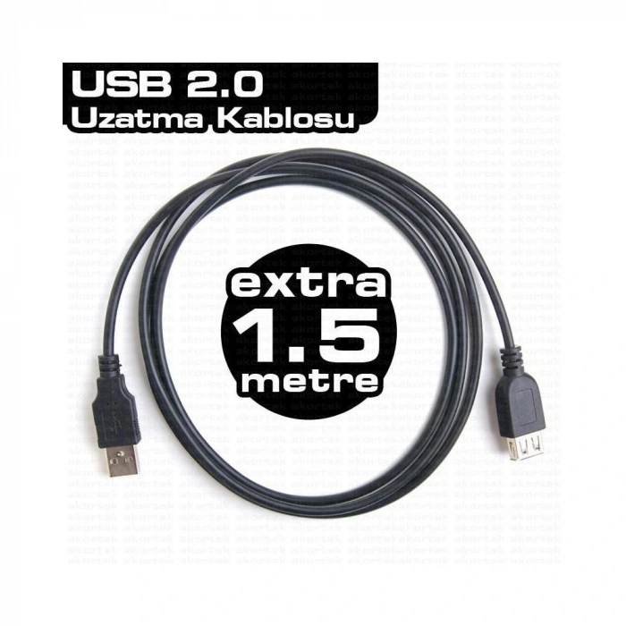 Gabble 1.5 Metre Usb 2.0 Usb Uzatma Kablosu