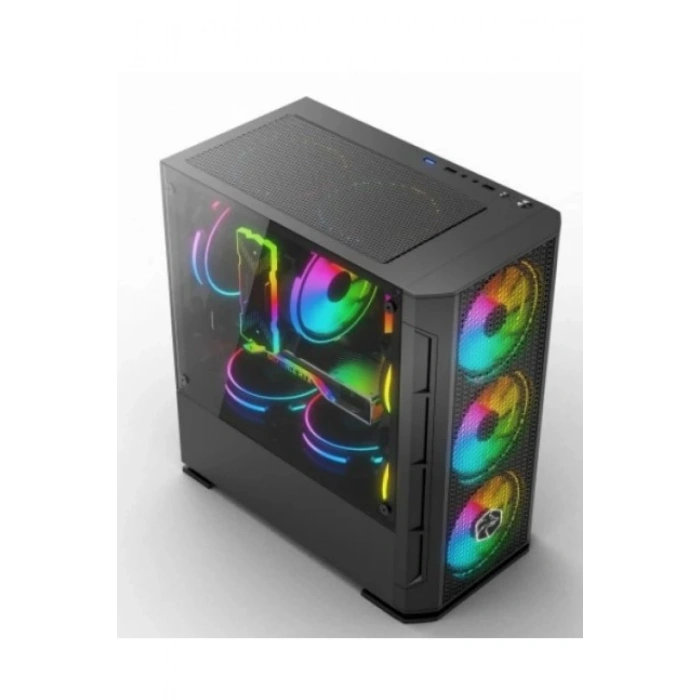 GamX 4X RGB Fan Temperli CAM Gaming Oyuncu Kasası Powersiz