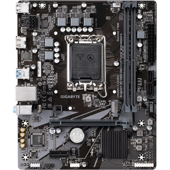 GIGABYTE H610M K REV 2.0 H610 DDR4 (Vga Yok) GLan mATX HDMI USB3 M2 1700p Anakart