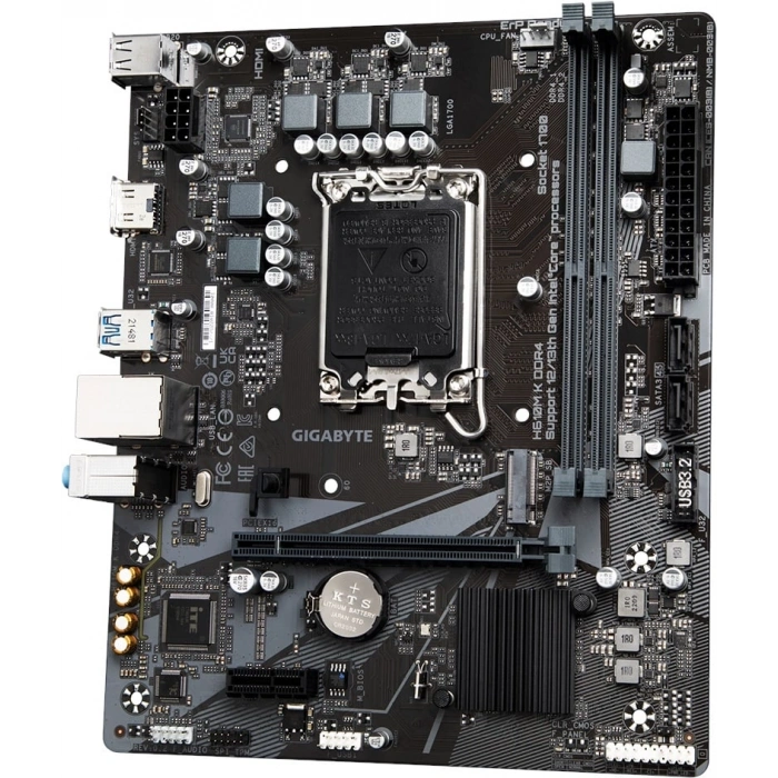GIGABYTE H610M K REV 2.0 H610 DDR4 (Vga Yok) GLan mATX HDMI USB3 M2 1700p Anakart