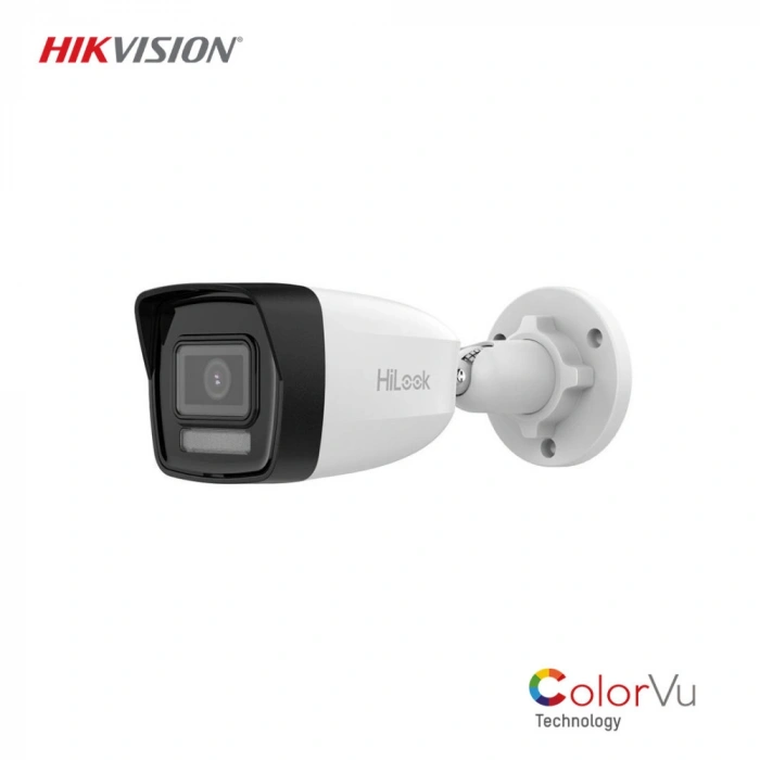 Hikvision HiLook IPC-B120HA-LUFC 2MP 2.8mm ColorVu Dual Light 30M Sesli PoE IP Bullet Kamera