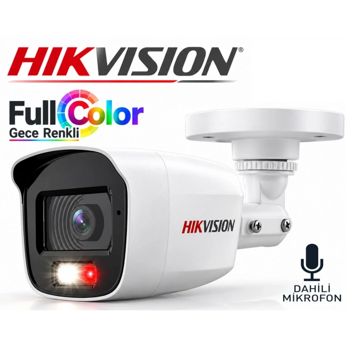 Hikvision HiLook THC-B127-LPS 2MP 2.8mm ColorVu Sesli Smart Dual Light Bullet Kamera