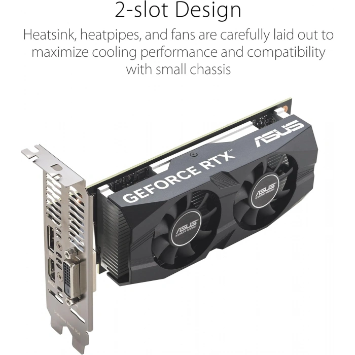 ASUS DUAL-RTX3050-O6G 6GB Geforce RTX3050 GDDR6 96bit HDMI DVI/DP 16x Ekran Karti