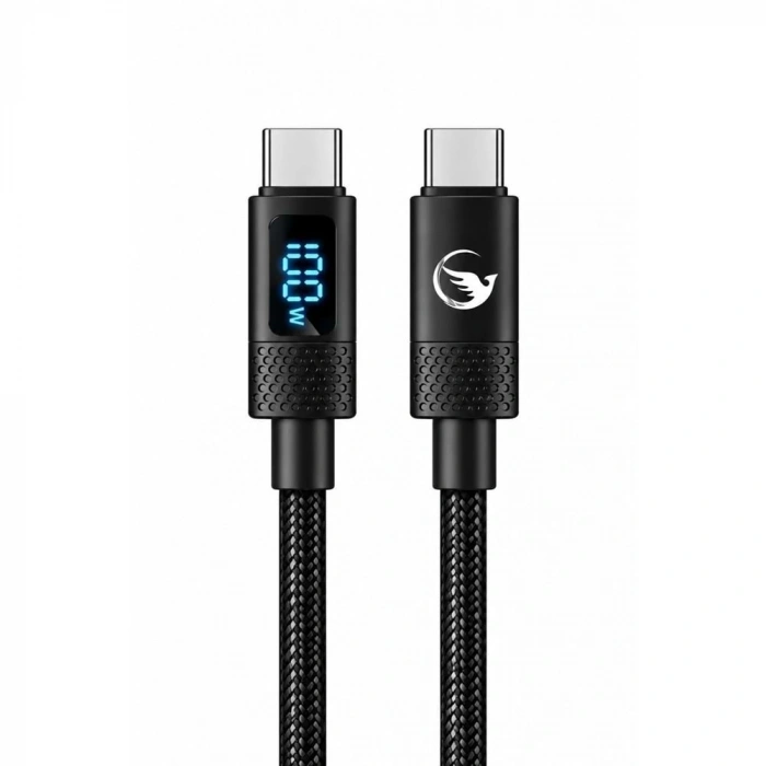 SPRANGE SR-15 100W 5A Type-C Data ve Şarj Kablosu Siyah