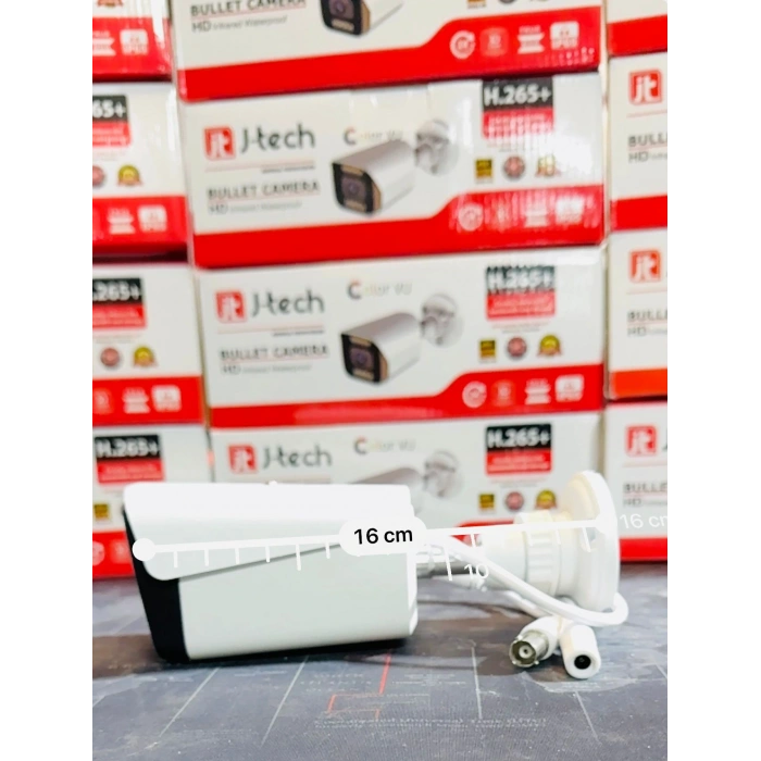 J-TECH 3030 Metal 8 Warm Light 5MP SONY LENS Gece Renkli 1080P AHD Güvenlik Kamera