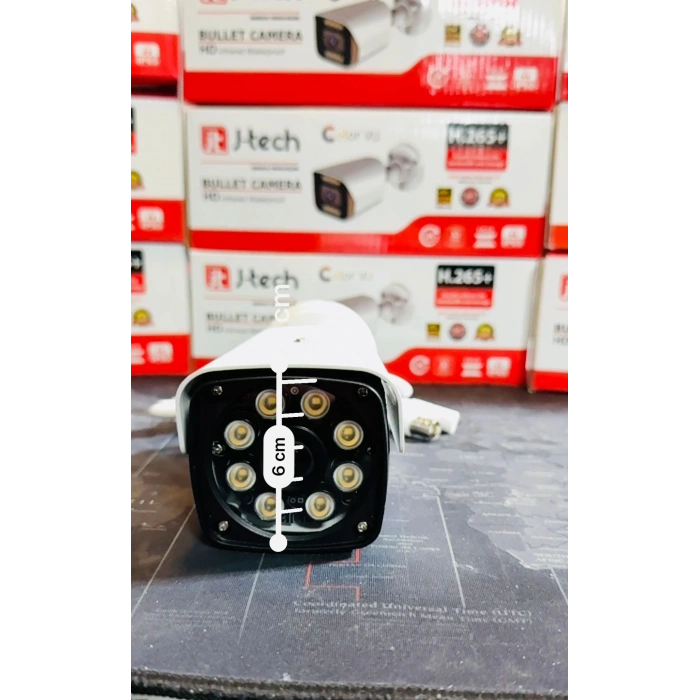 J-TECH 3030 Metal 8 Warm Light 5MP SONY LENS Gece Renkli 1080P AHD Güvenlik Kamera