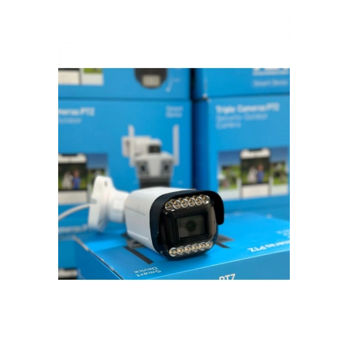 J-TECH 3070 5MP 12 LED SONY LENS DAHİLİ Sesli Gece Renkli Warm Light 1080P AHD Güvenlik Kamera