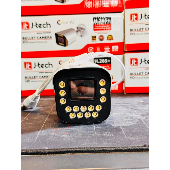 J-TECH 3080 5MP 15 LED SONY LENS DAHİLİ Sesli Gece Renkli Warm Light 1080P AHD Güvenlik Kamera