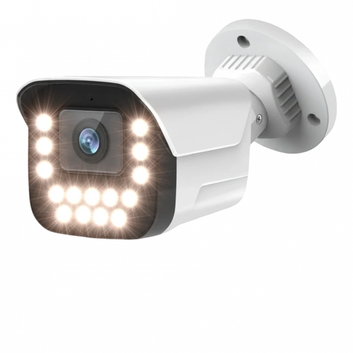 J-TECH 3080 5MP 15 LED SONY LENS DAHİLİ Sesli Gece Renkli Warm Light 1080P AHD Güvenlik Kamera