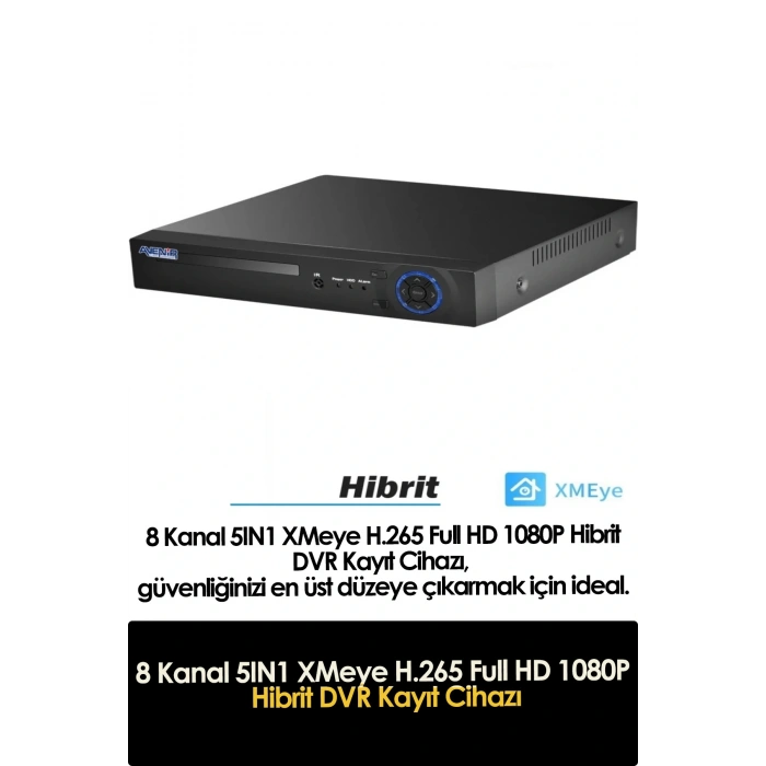 J-TECH 5MP 7070 Renkli Gece Görüşlü 8 Li Akıllı Güvenlik Kamera Seti – Yüz ve Araç Tanıma