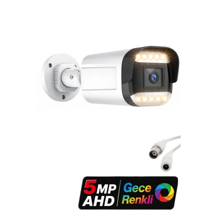 J-TECH 7070 5MP 12 LED SONY LENS Gece Renkli Warm Light 1080P AHD Güvenlik Kamera