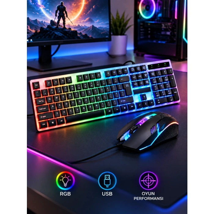 J-TECH O1080 i5-8400 16GB RAM 256GB SSD 19 Monitör Masaüstü Bilgisayar