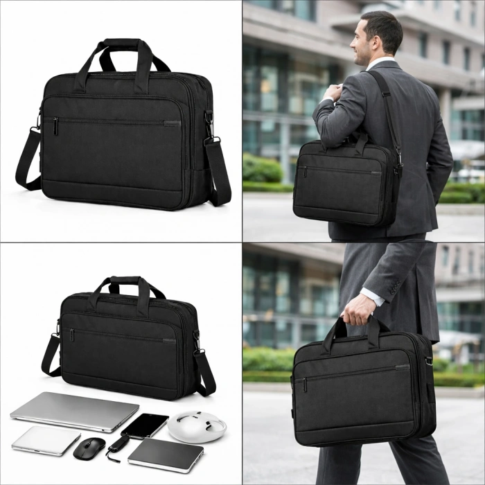 J-TECH TechGuard Su Geçirmez 15.6 - 16 Notebook Çantası -Siyah