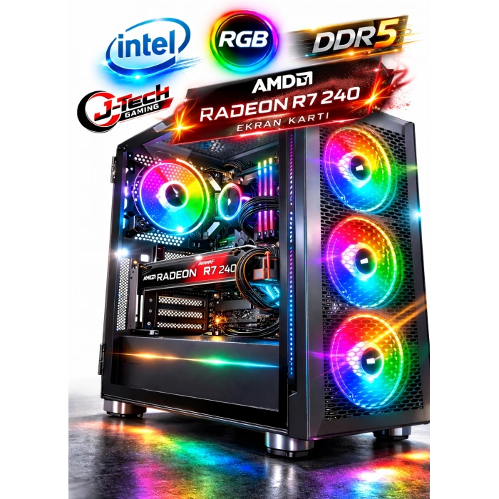 J-TECH EntryX i5 2300 16GB RAM 256GB SSD R7240 4GB Gaming PC