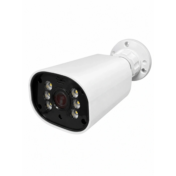 J-TECH JT-6066 5MP Sesli IP Bullet Kamera | PoE | 6 LED | 3.6mm | Gece-Gündüz Renkli