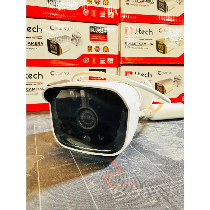 J-TECH JT-8070 3MP Bullet PoE 3.6MM Network IP Gece Görüşlü Kamera