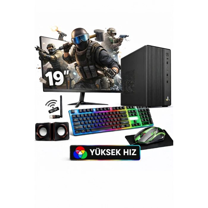 J-TECH Nemesis i5 6500 16GB 256GB SSD 19 Monitör Masaüstü Bilgisayar