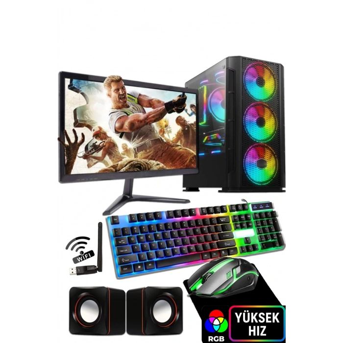 J-TECH P12882 i5 6500 16GB 256GB SSD 19 Monitör Masaüstü Bilgisayar