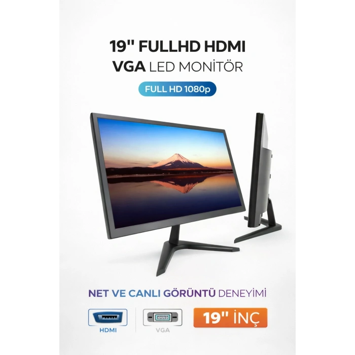 J-TECH WorkLine i5 3470 8GB 256GB SSD 19 Monitör Masaüstü Bilgisayar