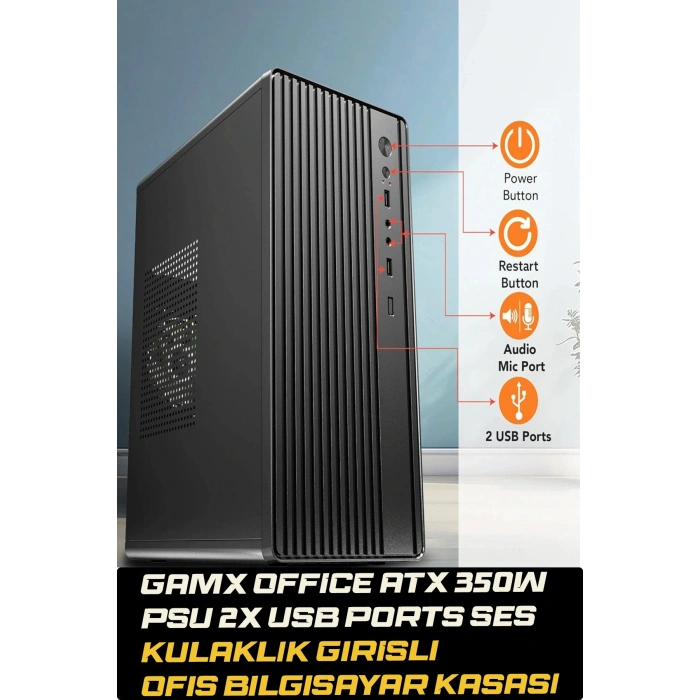 J-TECH P410 i5 3470 16GB 256GB SSD 19 Monitör Masaüstü Bilgisayar