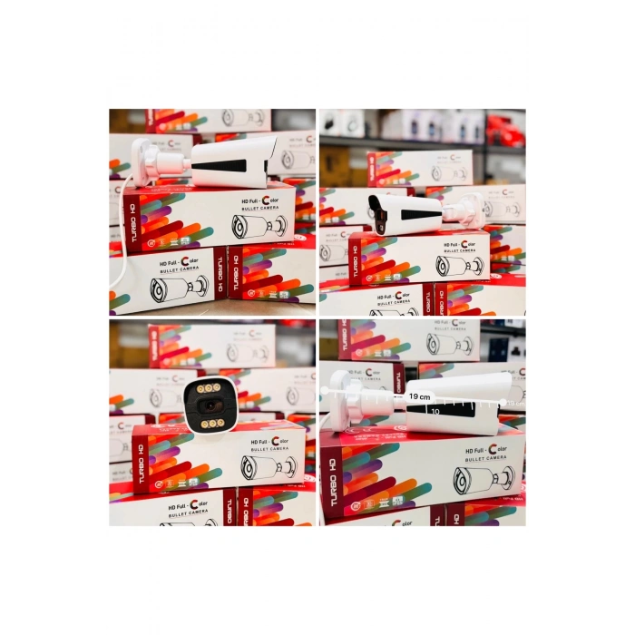 J-TECH 3060 5MP 6 LED SONY LENS Gece Renkli Warm Light 1080P AHD Güvenlik Kamera