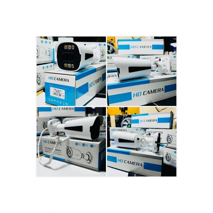 J-TECH 3060 5MP 6 LED SONY LENS Gece Renkli Warm Light 1080P AHD Güvenlik Kamera