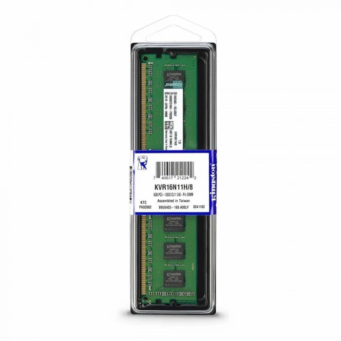 Kingston 8GB 1600MHz DDR3 CL11 PC Masaüstü RAM -Kutulu