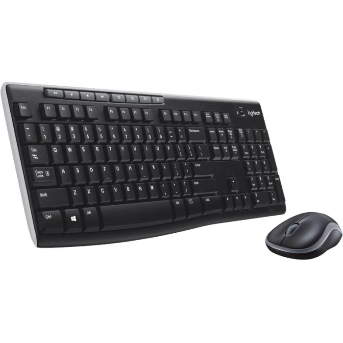 LOGITECH MK270 Q Türkçe Kablosuz Multimedya Siyah Klavye+ Mouse