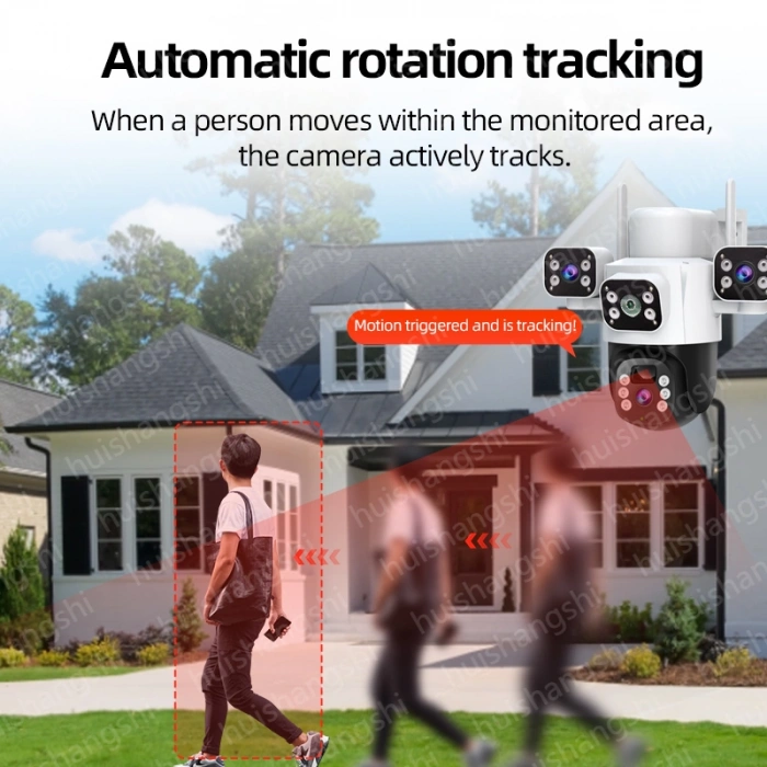 MPIA Aurora 3 Kameralı 4G 6MP 4K Sim Kart Hediye Güneş Panel 4 Lens Solar 12000mAH Alarmlı Mikrofon 360 PTZ Türkçe Uygulama Güvenlik Kamera