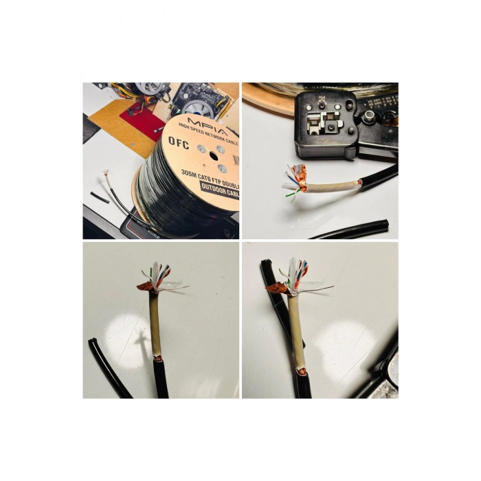 MPIA NC-1 Outdoor 305 Metre CAT6 FTP Dört Katmanlı Dış Ortam Network İnternet Kablosu