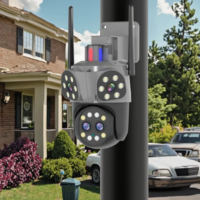 Mpia Orino 4 Lens 10X Zoom 8MP 360° Görüş Hareketli Waterproof Gece Görüş Sesli Görüşme Akıllı Kamera