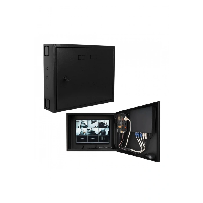 Network BOX 450X350X100 Metal DVR NVR Monitör Kabin Pano