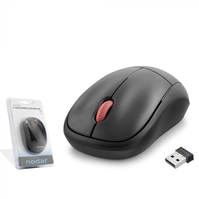 NODAR ND3409 Kablosuz Mouse 2.4 GHz 1200 DPI Siyah