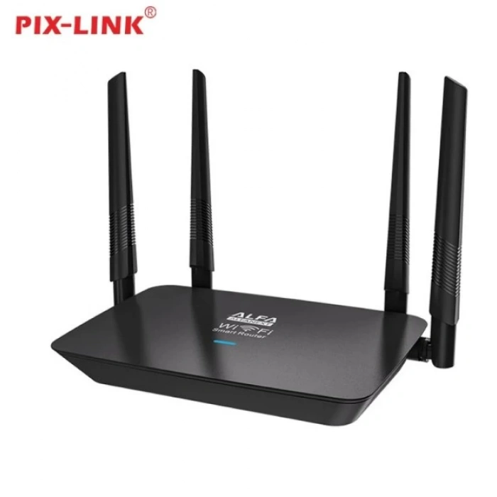 PiX-LiNK LV-WR37 300Mbps 4 Anten Wireless-N Wireless Internet Ap Home WiFi Router