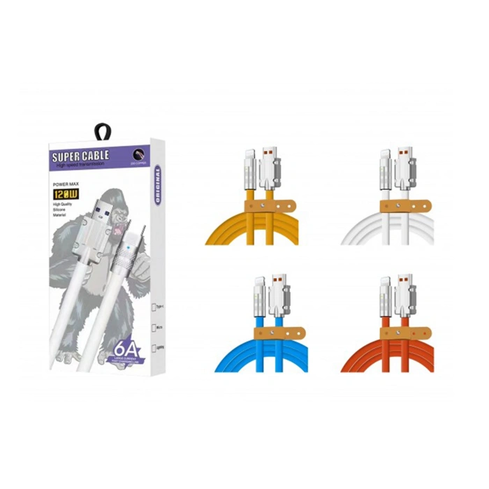 Platoon PL-8760 USB to Lightning 6A Hızlı Şarj Data Kablosu 1 Metre