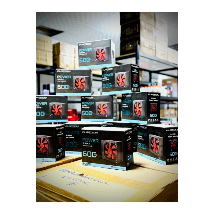 Platoon PL-9261 500W Gaming Pc Power Supply 12cm Geniş Fan Güç Kaynağı