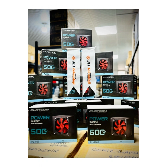 Platoon PL-9261 500W Gaming Pc Power Supply 12cm Geniş Fan Güç Kaynağı