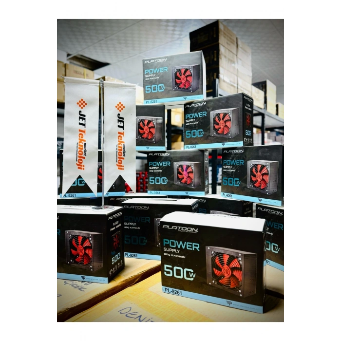 Platoon PL-9261 500W Gaming Pc Power Supply 12cm Geniş Fan Güç Kaynağı