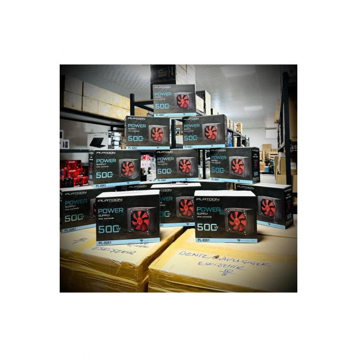 Platoon PL-9261 500W Gaming Pc Power Supply 12cm Geniş Fan Güç Kaynağı