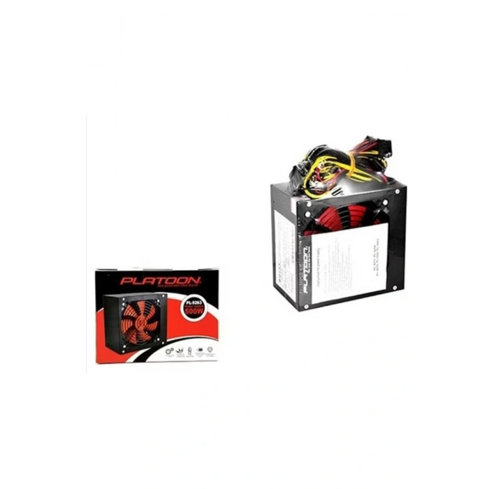 Platoon PL-9261 500W Gaming Pc Power Supply 12cm Geniş Fan Güç Kaynağı
