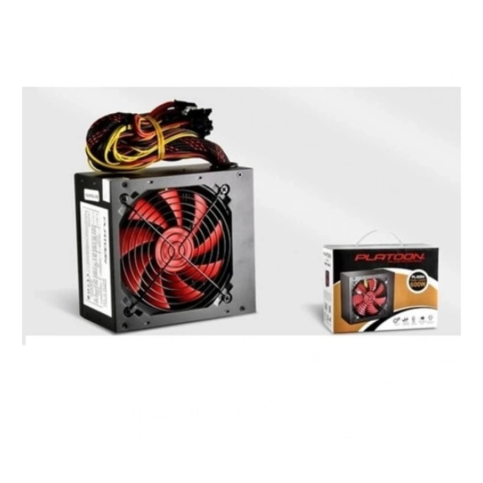 Platoon PL-9264 600W Gaming Pc Power Supply 12cm Geniş Fan Güç Kaynağı