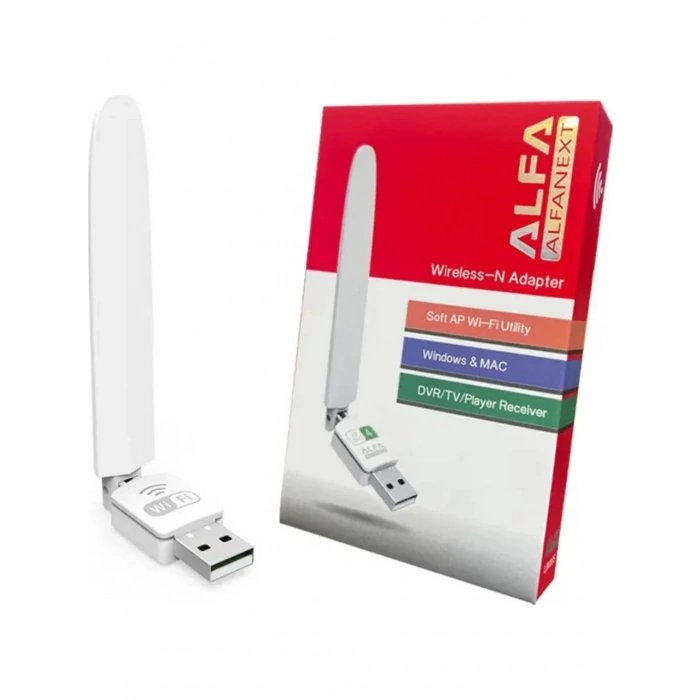 Platoon PL-9342 150Mbps Antenli 2Dbi Usb WiFi Kablosuz Alıcı Adaptör WLAN