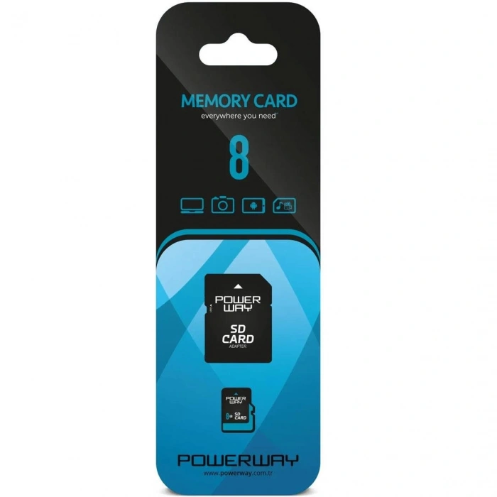 Powerway 8GB Micro SD Hafıza Kartı PWR-8