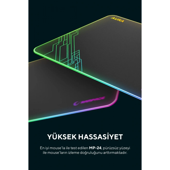 Rampage MP-13 360x260x5mm RGB Oyuncu Gamer Mouse Pad